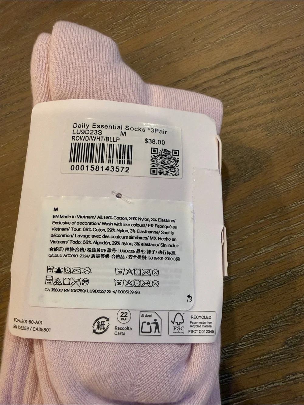lululemon athletica Daily Essential Crew Socks - Rockwood (3-Pack)
